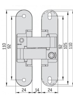 Balama reglabila ascunsa 3D