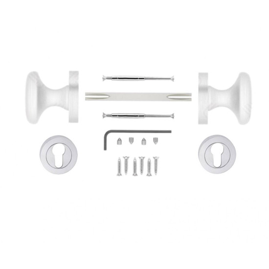 Butoni mobil STALA nichel satin cu rozeta yala