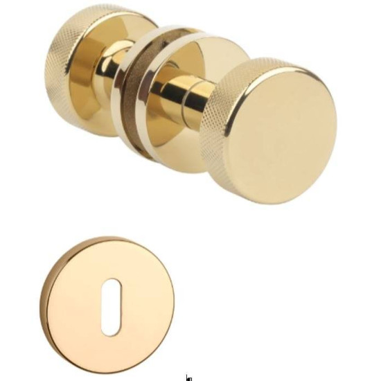 Butoni mobili TIME ( TUJA ) slim auriu lucios cu rozeta cheie