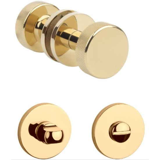 Butoni mobili TIME ( TUJA ) slim auriu lucios cu rozeta wc