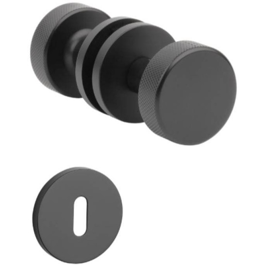 Butoni mobili TIME ( TUJA ) slim negru cu rozeta cheie