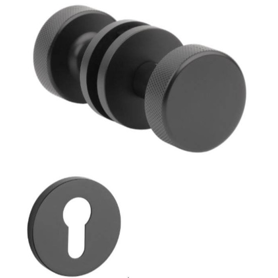 Butoni mobili TIME ( TUJA ) slim negru cu rozeta yala