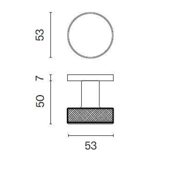 Butoni mobili TIME ( TUJA ) slim auriu satin