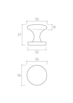 Buton ORBIS SLIM FIX auriu lucios