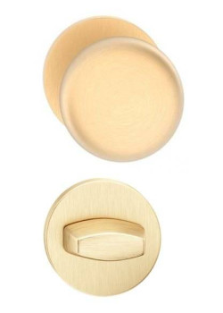 Butoni Orbis slim mobili auriu satin cu rozeta wc