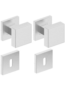 Butoni TOPAZ mobili inox cu rozeta cheie