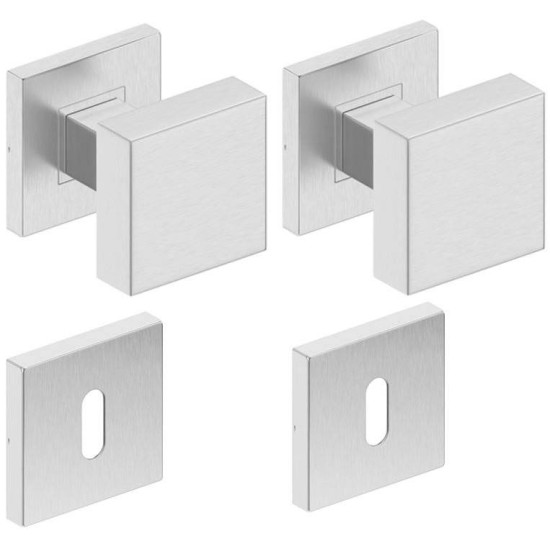 Butoni TOPAZ mobili inox cu rozeta cheie