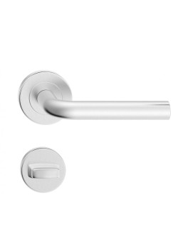 Manere usi LIU (DOMINO) inox cu rozeta wc