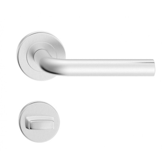 Manere usi LIU (DOMINO) inox cu rozeta wc