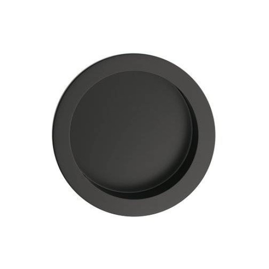 Maner ingropat scoica rotunda negru mat