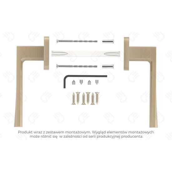 Manere usi OFFICE ( IBIZA ) bronz patinat cu rozeta cheie