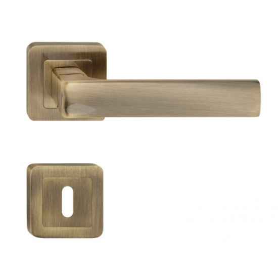 Manere usi OFFICE ( IBIZA ) bronz patinat cu rozeta cheie