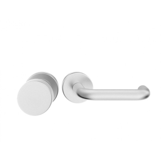 Manere usi + buton fix Rondo 2 (Jowisz) inox rozeta cheie Manere usi + buton fix Rondo 2 (Jowisz) inox rozeta cheie