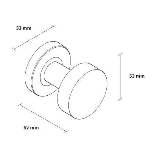 Manere usi + buton fix Rondo 2 (Jowisz) inox rozeta wc Manere usi + buton fix Rondo 2 (Jowisz) inox rozeta wc