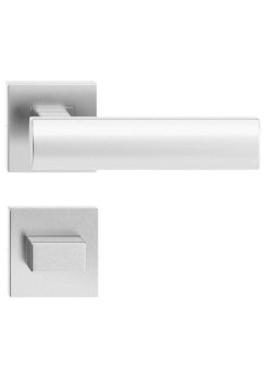 Manere usi Agat inox cu rozeta wc Manere usi Agat inox cu rozeta wc