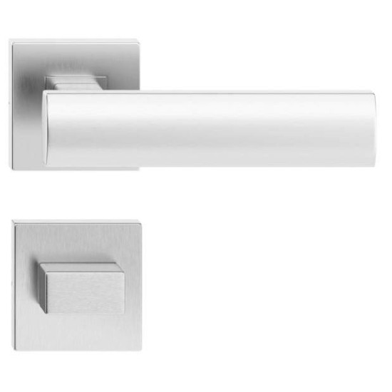 Manere usi Agat inox cu rozeta wc