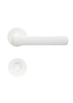 Manere usi ALICE R alb mat cu rozeta wc Manere usi ALICE R alb mat cu rozeta wc