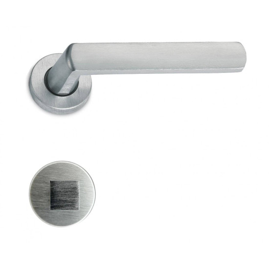 Manere usi ALICE R crom satin cu rozeta wc