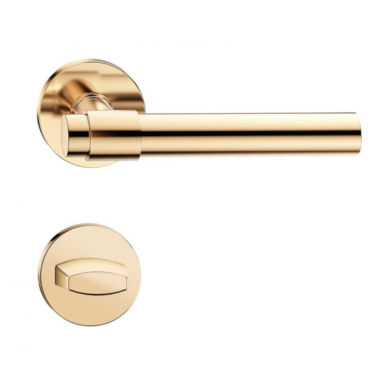 Manere usi Allure slim auriu lucios cu rozeta wc