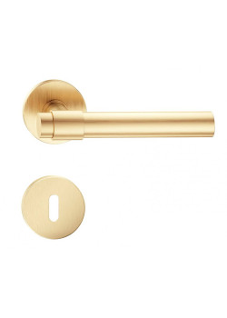 Manere usi Allure slim auriu satin cu rozeta cheie