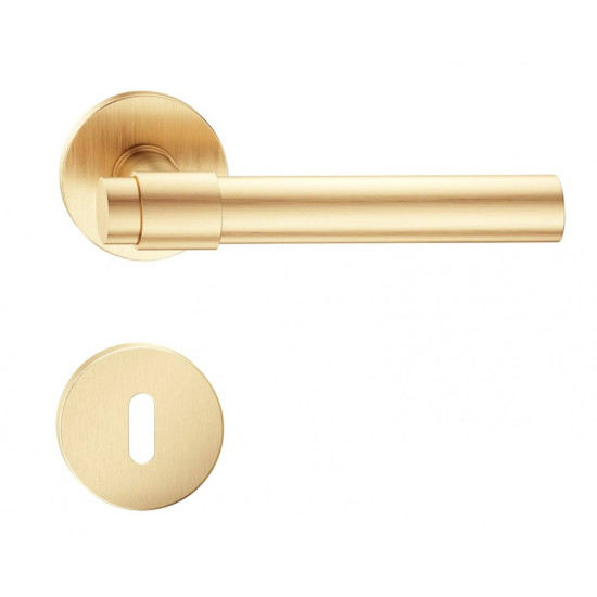 Manere usi Allure slim auriu satin cu rozeta cheie