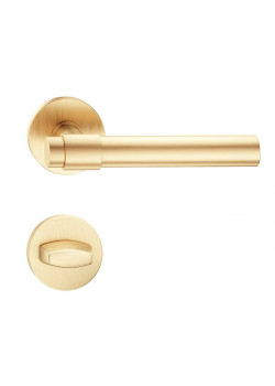 Manere usi Allure slim auriu satin cu rozeta wc