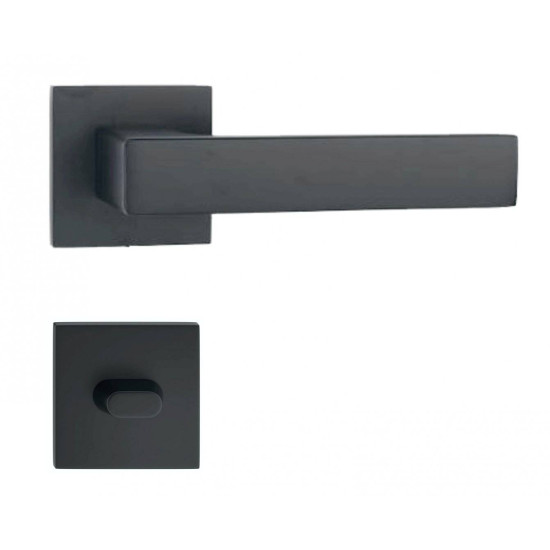 Manere usi ASTI negru mat rozeta wc Manere usi ASTI negru mat rozeta wc