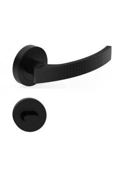 Manere usi Astra negru mat cu rozeta wc