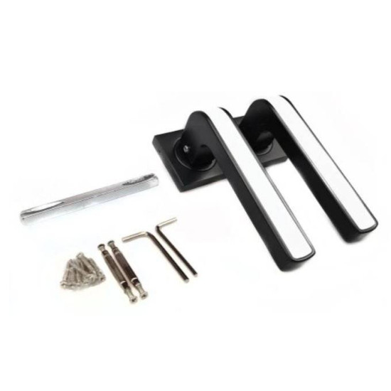 Manere usi AXE negru alb cu rozeta cheie