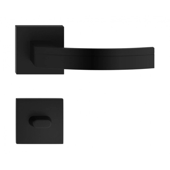 Manere usi BARCELONA negru mat cu rozeta wc