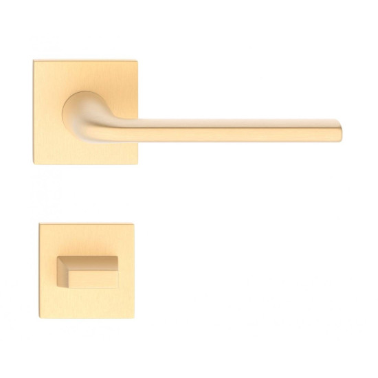 Manere usi Bella Q auriu satin cu rozeta wc