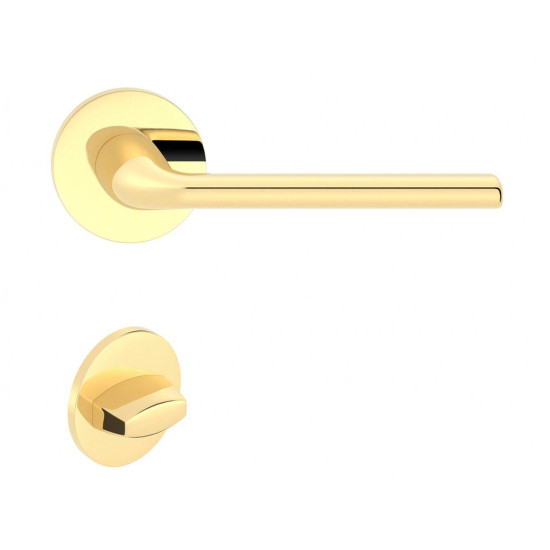 Manere usi Bella R auriu lucios cu rozeta wc