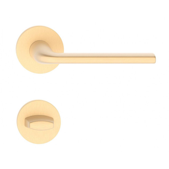 Manere usi Bella R auriu satin cu rozeta wc