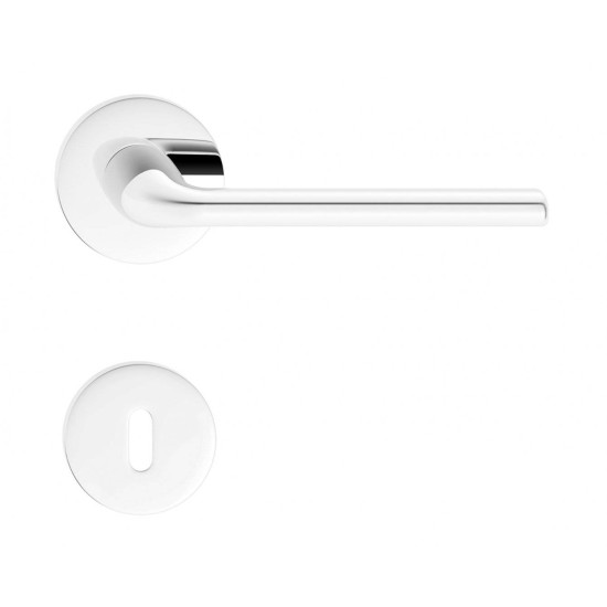 Manere usi Bella R crom lucios cu rozeta cheie