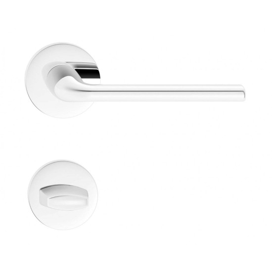 Manere usi Bella R crom lucios cu rozeta wc