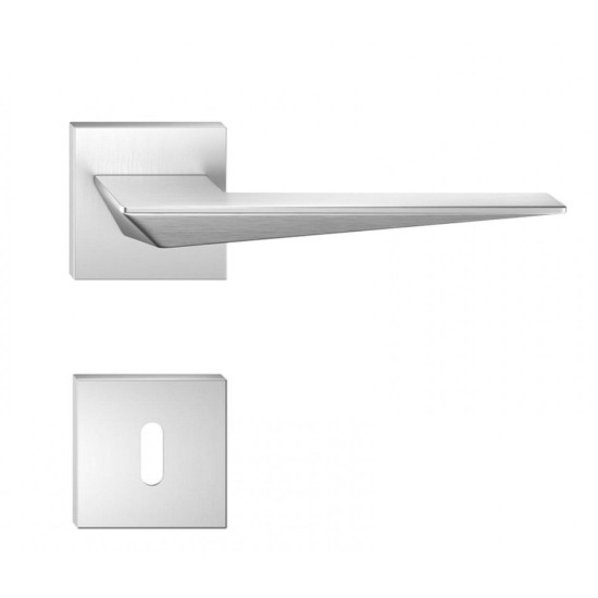 Manere usi Blade crom satin cu rozeta cheie