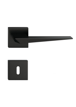 Manere usi Blade negru mat cu rozeta cheie
