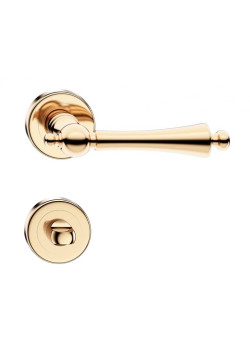 Manere usi CENTURY auriu lucios cu rozeta wc