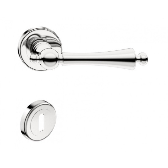 Manere usi CENTURY crom lucios cu rozeta cheie