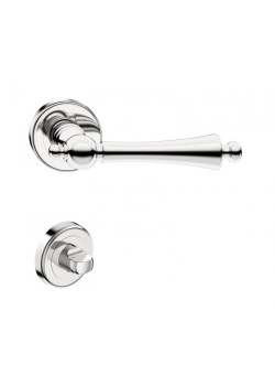 Manere usi CENTURY crom lucios cu rozeta wc