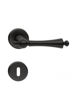 Manere usi CENTURY negru mat cu rozeta cheie