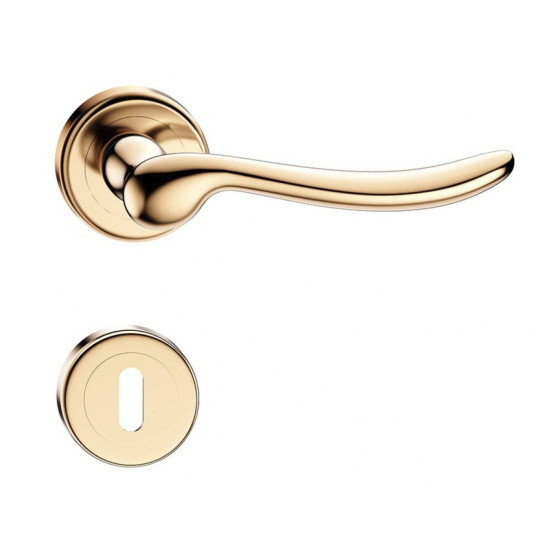 Manere usi Classica auriu lucios cu rozeta cheie