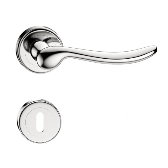 Manere usi Classica crom lucios cu rozeta cheie