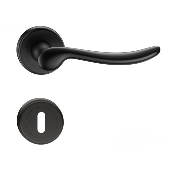 Manere usi Classica negru cu rozeta cheie