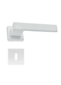 Manere usi CLIO ( 1010 ) alb cu rozeta cheie