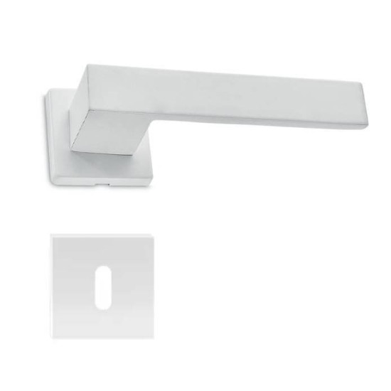 Manere usi CLIO ( 1010 ) alb cu rozeta cheie