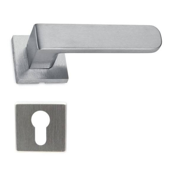 Manere usi Club crom satin cu rozeta yala