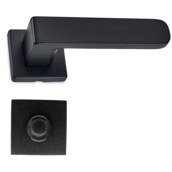 Manere usi Club negru cu rozeta wc