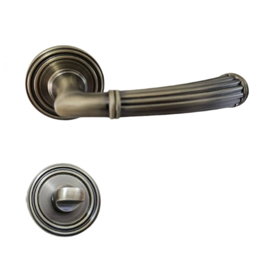 Manere usi COMETA bronz patinat rozeta wc Manere usi COMETA bronz patinat rozeta wc