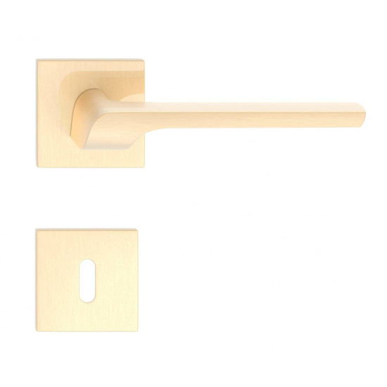 Manere usi COMO ( ZOYA ) auriu satin lucios cu rozeta cheie Manere usi COMO ( ZOYA ) auriu satin lucios cu rozeta cheie